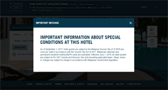 Desktop Screenshot of fourpointspenang.com